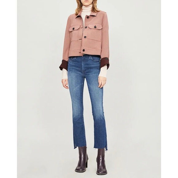 Mother Insider Crop Step Fray jeans Royal Treatment indigo blue - Picture 12 of 13